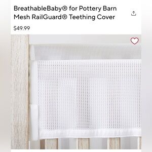 Breathable Baby for Pottery Barn Kids Mesh Crib Rail Guard Teething Cover